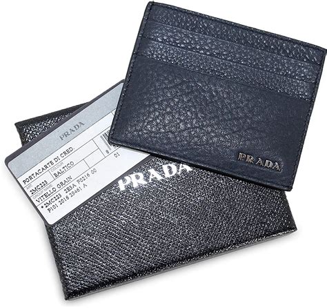 prada 2mc223|Black Saffiano Leather Card Holder .